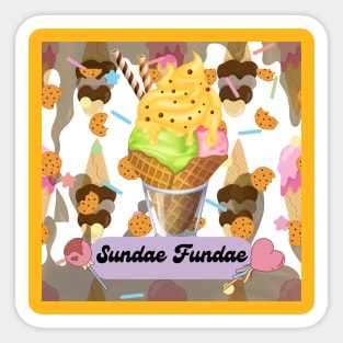 Sundae Fundae Sticker